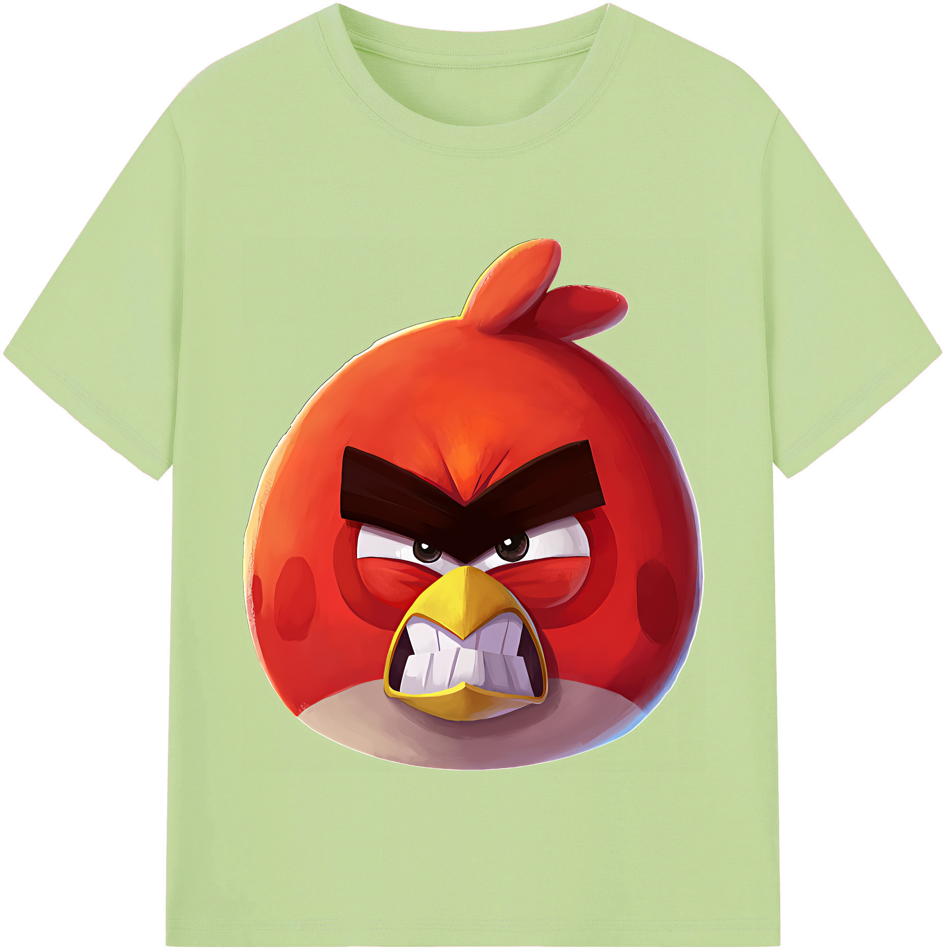 （画像用） Angry Birds アングリーバード 綿100％半袖Tシャツ（フロントプリント）